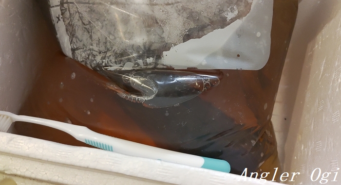 川で採集した流木のアク抜きを行って水槽へ導入 Angler S Sound